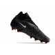 Chaussures Nike Phantom GX Elite DF FG Noir Blanc Sommet Gris Fumée