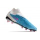 Chaussures Nike Phantom GX Elite DF FG Bleu Baltique Rose Blanc Bleu Laser