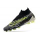 Chaussures Nike Phantom GX Elite DF FG Noir Volt Blanc Bleu Lumière