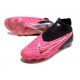 Chaussures Nike Phantom GX Elite DF FG Rose Noir