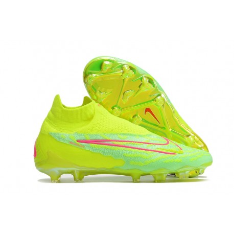 Chaussures Nike Phantom GX Elite DF FG Volt Très Pâle