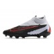 Nike Phantom GX Elite DF FG Crampons Noir Gris Rouge