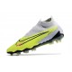 Chaussures Nike Phantom GX Elite DF FG Volt Très Pâle Gridiron Raisin Très Pâle