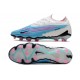 Chaussures Nike Phantom GX Elite FG Bleu Baltique Rose Blanc Bleu Laser