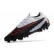 Chaussures Nike Phantom GX Elite FG Noir Gris Rouge