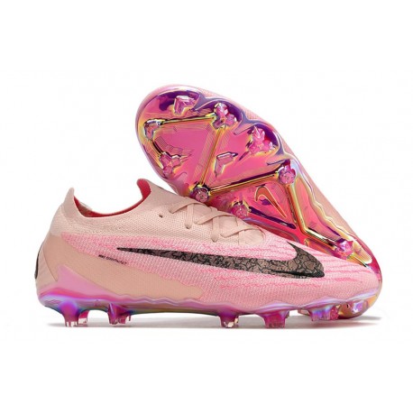 Chaussures Nike Phantom GX Elite FG Rose Noir