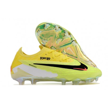 Crampons Nike Phantom GX Elite FG Jaune Vert Noir