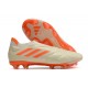 Chaussures de Football adidas Copa Pure + FG Blanc Cassé Orange Solaire Equipe