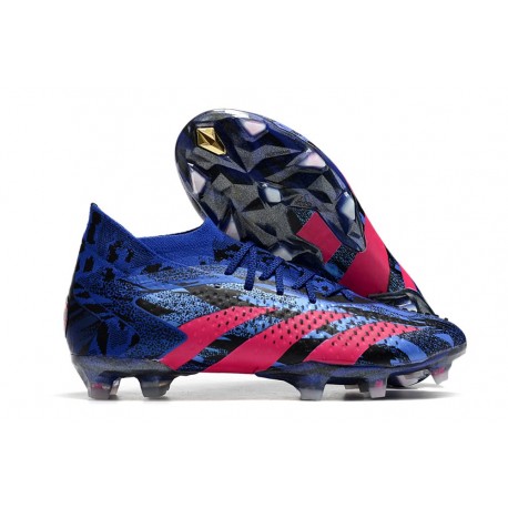 adidas Predator Accuracy.1 FG PP Bleu Lucide Magenta Réel Equipe Noir Foncé