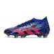 adidas Predator Accuracy.1 FG PP Bleu Lucide Magenta Réel Equipe Noir Foncé