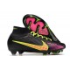 Nike Zoom Mercurial Superfly 9 Elite FG Chaussure Noir Rose Jaune