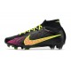 Nike Zoom Mercurial Superfly 9 Elite FG Chaussure Noir Rose Jaune