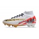Crampon Nike Zoom Mercurial Superfly IX Elite FG MR Blanc Rouge Or