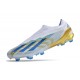 adidas X Crazyfast .1 Laceless FG Blanc Bleu Or
