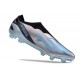 adidas X Crazyfast .1 Laceless FG Argent Métallique Bleu Bonheur Noir