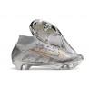 Nike Zoom Mercurial Superfly 9 Elite FG Chaussure Argent Métallique