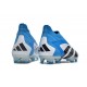 Adidas Predator Accuracy+ FG Chaussures Blanc Bleu Noir