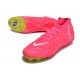 Chaussures Nike Phantom Luna Elite FG Rose Jaune
