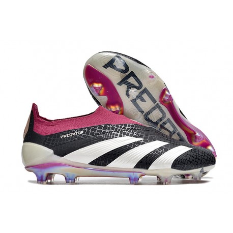 Crampons adidas Predator Elite LL FG Noir Blanc Violet