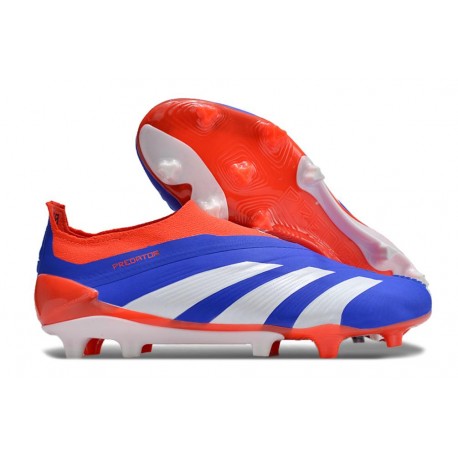 Crampons adidas Predator Elite LL FG Bleu Blanc Rouge