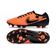Chaussures Nike Tiempo Legend X Elite FG Orange Noir