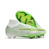 Crampon Nike Zoom Mercurial Superfly IX Elite FG Blanc Vert