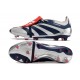 Crampons adidas Predator Elite Tongue FG Argent Mét Noir Rouge