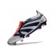 Crampons adidas Predator Elite Tongue FG Argent Mét Noir Rouge