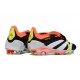 Crampons adidas Predator Elite Tongue FG Noir Banc Rouge Solaire