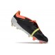 Crampons adidas Predator Elite Tongue FG Noir Banc Rouge Solaire
