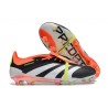 Crampons adidas Predator Elite Tongue FG Noir Banc Rouge Solaire