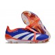 Crampons adidas Predator Elite Tongue FG Bleu Blanc Rouge