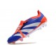 Crampons adidas Predator Elite Tongue FG Bleu Blanc Rouge