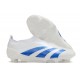 Crampons adidas Predator Elite LL FG Blanc Bleu