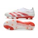 Crampons adidas Predator Elite LL FG Blanc Rouge