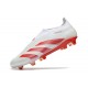 Crampons adidas Predator Elite LL FG Blanc Rouge