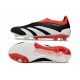 Crampons adidas Predator Elite LL FG Noir Banc Rouge Solaire