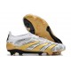 Crampons adidas Predator Elite LL FG Blanc Gris Or