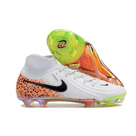 Chaussures Nike Phantom Luna Elite FG Blanc Orange Noir