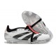 Crampons adidas Predator Elite Tongue FG Blanc Noir Rouge