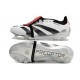 Crampons adidas Predator Elite Tongue FG Blanc Noir Rouge