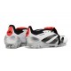 Crampons adidas Predator Elite Tongue FG Blanc Noir Rouge