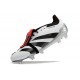 Crampons adidas Predator Elite Tongue FG Blanc Noir Rouge