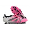 Crampons adidas Predator Elite Tongue FG Rose Blanc Noir