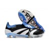 Crampons adidas Predator Elite Tongue FG Noir Blanc Bleu
