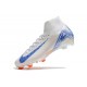 Nike Air Zoom Mercurial Superfly 10 Elite FG Blueprint Blanc Bleu