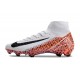 Nike Air Zoom Mercurial Superfly 10 Elite FG Blanc Noir Orange