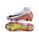 Nike Air Zoom Mercurial Superfly 10 Elite FG Blanc Noir Orange