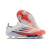 Chaussure Adidas F50 + Laceless FG Advancement - Blanc Rouge Bleu
