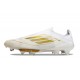 Chaussure Adidas F50 + Laceless FG Day Spark - Blanc Doré Blanc